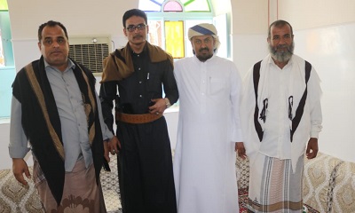 مدير عام شركة النفـظ بوادي حضرموت الشـيخ عبدالرحمن بلفاس فـي ضيافة الشيخ ناصر بن كردفة