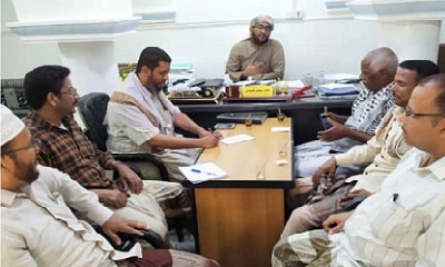 مدير عام تريم يلتقي مدير عام الادارة العامة للواجبات الزكوية بمديريات الوادي والصحراء