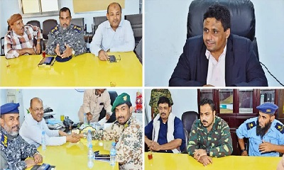 الوكيل العمودي والعقيد بن دويس في زيارة تفقدية لمديرية غيل باوزير