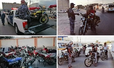 أمن غيل باوزير ينفذ الحملة الخامسة لضبط الدراجات النارية المخالفة لأنظمة السير