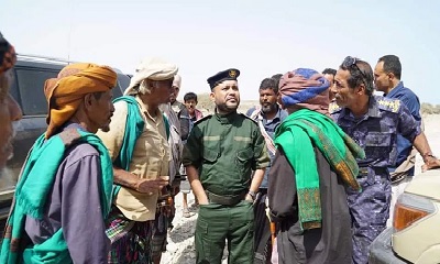 العميد التميمي يلتقي مقادمة آل المحمدي في موقع الإستثمار المتنازع عليه بمنطقة غرير