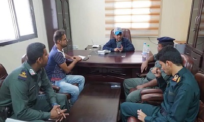 العميد التميمي يلتقي رئيس قسم تقنية المعلومات بأمن وشرطة ساحل حضرموت