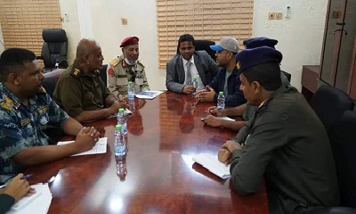 وكيل حضرموت لشؤون الساحل والهضبة والركن عويضان يطلعان على جاهزية أمن وشرطة ساحل حضرموت