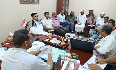 لجنة تنسيق جهود منظمات المجتمع المدني لمواجهة فيروس كورونا تعقد اجتماعها الأول بسيئون