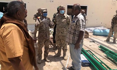 محافظ حضرموت يطلع على جاهزية الوحدات والمعسكرات التابعة للمنطقة العسكرية الثانية لمواجهة فيروس كورونا