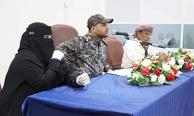 العميد التميمي يلتقي بالعنصر النسائي بإدارة الأمن والشرطة ويحثهم على نشر الوعي بمخاطر كورونا