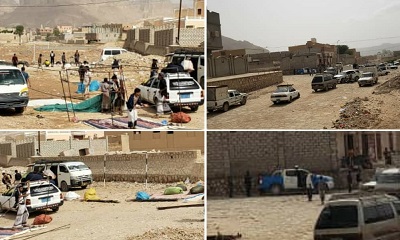 تنفيذاً لتوجيهات مدير عام تريم .. الأشغال العامة بالمدينة تمنع التجمع بالأسواق الشعبية