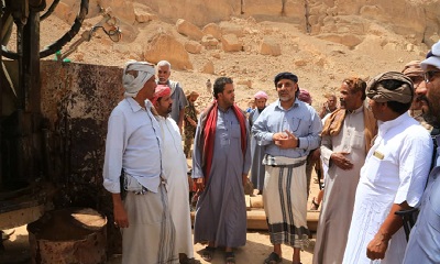 الوكيل الكثيري يدشن العمل في مشروعي حفر و تجيهز بئرين في حقل الجواده بلقطن و جولة الطريق الدائرى بروج العنين