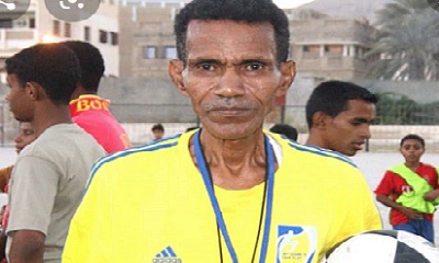 المحافظ البحسني ينعي نجم منتخب حضرموت ونادي التضامن لكرة القدم الكابتن علي عثمان العمودي