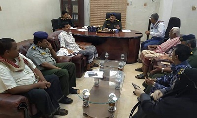 وكيل وزارة الداخلية مدير أمن ساحل حضرموت يلتقي بمدير البحث الجنائي بالمحافظة
