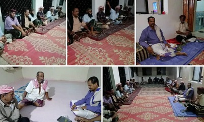 القائم بأعمال مدير أمن غيل باوزير في زيارة إلى منطقة العيون
