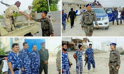 العقيد باشكيل يتفقد تنفيد حظر التجوال على مستوى مديرية غيل باوزير ويضبط المخالفين