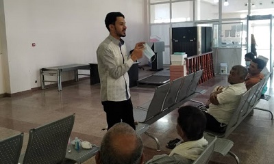 مطار سيئون الدولي ينظم دورة حول سبل الوقاية الشخصية للعاملين