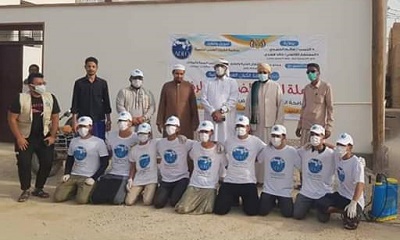 بتنسيق مكتب الأشغال بتريم وبتعاون مع عدد من منظمات المجتمع المدني .. تنفيذ حملات الرش الضبابي والرذاذي بالمديرية
