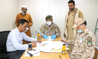 وزارة الصحة اليمنية تتسلم المستشفى الميداني السعودي بميناء الوديعة البري