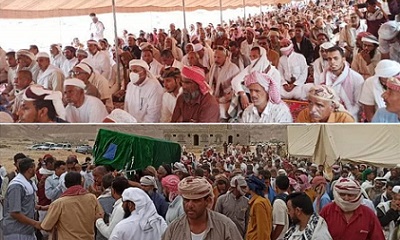النائب الأول لرئيس مؤتمر حضرموت الجامع يشارك في تشييع جثمان الفقيد الشيخ عوض بن منيف الجابري