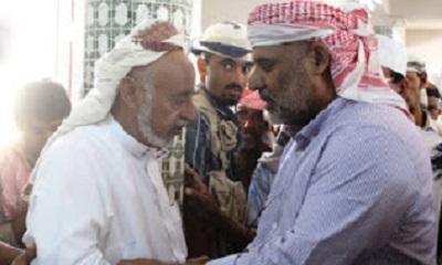 وكيل وادي حضرموت عصام الكثيري ينعي وفاة الشيخ عوض بن سالم بن منيف الجابري مدير عام مصلحة شؤون القبائل و نائب رئيس مرجعية قبائل وادي حضرموت و الصحراء