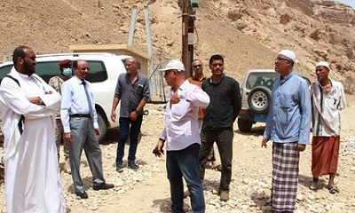 تحديد موقع حفر بئرين لمشروع مياه تريم