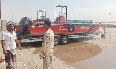 المقدم النموري يطلع على الصيانة الجارية في زوارق الإخلاء والإنقاذ وتزويدها بالمعدات اللازمة