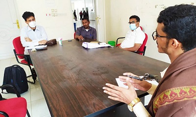 مدير الوحدة التنفيذية للنازحين بحضرموت يلتقي بمدير التثقيف الصحي بحضرموت