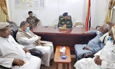 مرجعية حلف قبائل حضرموت الوادي والصحراء تلتقي بمدير عام الأمن والشرطة بوادي وصحراء حضرموت
