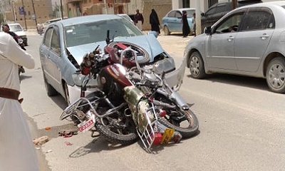 حادث مروري بسيئون يخلف اصابات بليغة