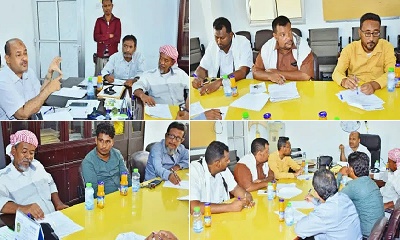 لجنة المناقصات بمديرية غيل باوزير تعتمد استكمال المشاريع المتعثرة وتعلن مناقصة لبناء وحدة صحية بمكلة القضب