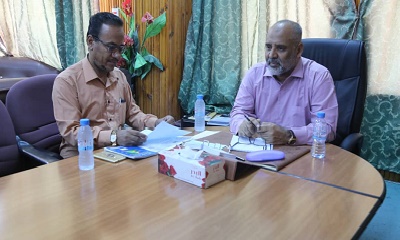 الوكيل الكثيري يناقش مستوى الإيرادات المحلية والمشتركة و المنح خلال النصف الأول لعام 2020 بوادي حضرموت والصحراء