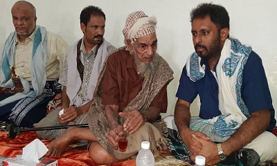 الشيح بن حبريش يزور الشخصية الإجتماعية والقبلية المقدم سعيد بلهوطلي الجابري