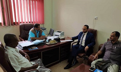 مدير عام مكتب وزارة الخدمة المدنية والتأمينات بالوادي والصحراء يلتقي القائم بأعمال مدير عام المؤسسة العامة للتأمينات الاجتماعية