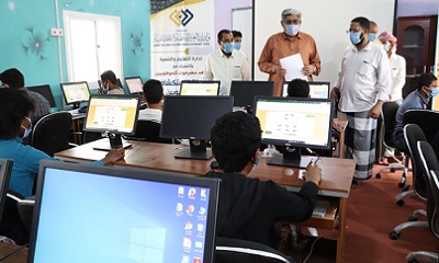 مدير عام مديرية وادي العين وحورة يتفقد اختبارات الحملة الاستكشافية الثامنة التي يقيمها معهد حضرموت للموهوبين