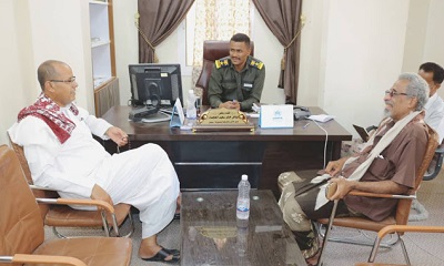 مدير عام سيئون يتفقد إدارة الأمن والشرطة بمديرية سيئون ويهنئ القيادة الجديدة للإدارة.