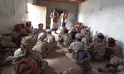 مدير مكافحة المخدرات يزور النقاط العسكرية التابعة لمحور الادواس
