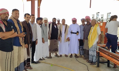 افتتاح وتدشين العمل محطة الغاز المنزلي بمديرية ثمود