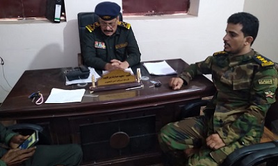 وكيل وزارة الداخليه للمحافظات الشرقيه المدير العام لامن وشرطه ساحل حضرموت في زياره تفقديه لمراكز الامن بالمحافظة