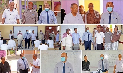 مدير عام غيل باوزير يدشن العام الدراسي الجديد بمدارس الثانويات