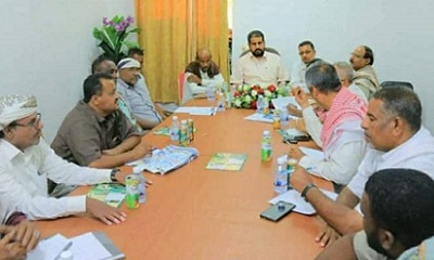 مناقشة استئناف الأنشطة الرياضية والخطط المستقبلية لفروع الإتحادات الرياضية بحضرموت الوادي والصحراء
