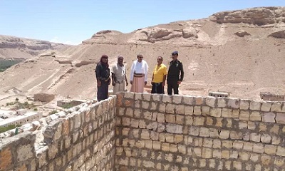 مدير عام ساه يتفقد سير العمل في مشروع بناء خزان مياه الخويره
