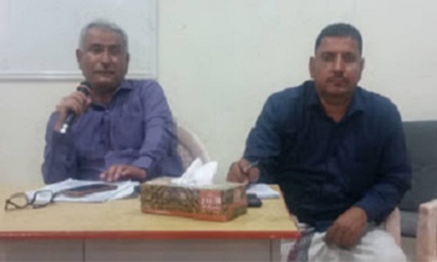 مدير إدارة التربية والتعليم سيئون يناقش مع مدراء المدارس والثانويات الدليل التشغيلي للمنح الدراسيةSDT