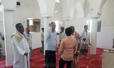 مدير عام الهيئة العامة للآثار والمتاحف في زيارة لجامع بور الأثري