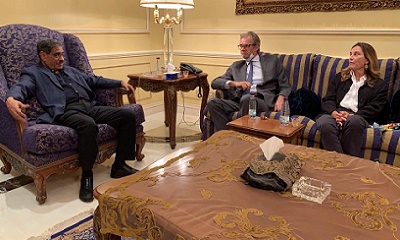 محافظ حضرموت يبحث إمكانية عودة استئناف عمل الشركات النفطية الفرنسية في حضرموت والتسريع بفتح مكاتب إنمائية للأمم المتحدة في المكلا