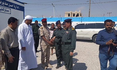 مدير أمن ساحل حضرموت يفتتح مبنى جديد لادارة أمن مديرية الشحر ويقوم بزيارة مفاجئة لإدارة الامن بمديرية الديس الشرقية