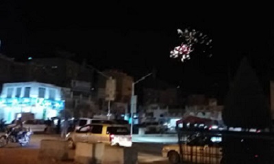 إطلاق الألعاب النارية في وادي حضرموت احتفالا بذكرى ثورة 14 أكتوبر المجيدة