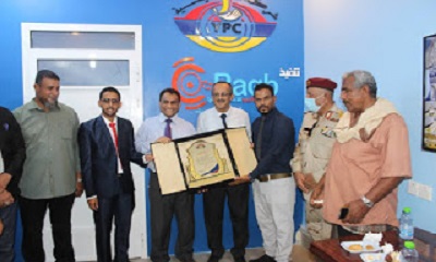 شركة راقب للانظمة الأمنية تسلم شركة النفط اليمنية بساحل حضرموت مشروع كاميرات المراقبة لمنشآءت خلف النفطية بالمكلا
