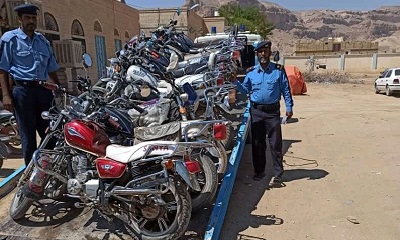 شرطة السير بمديرية تريم تنفذ حمله واسعه لضبط المخالفين والخارجين عن القانون