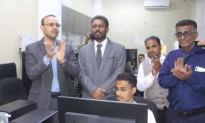 وكيل أول حضرموت يدشن البث الرسمي لتلفزيون حضرموت الفضائي