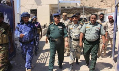 اللواء العامري يتفقد مركزي الأمن في مديريتي المكلا وبروم ميفع ونقطة القوات الخاصة