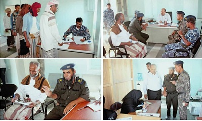 إدارة الأحوال المدنية والسجل المدني بمديرية غيل باوزير تستأنف توزيع استمارات بطاقة الهوية
