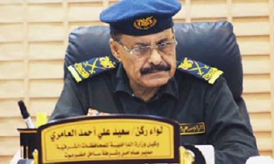 اللواء العامري : نجاح الأجهزة الأمنية بالقبض على أحد القتلة دليل يقظة وحنكة