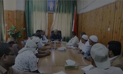 وكيل وادي حضرموت يطلع على إستعدادات مؤسسة العون المباشر الكويتية لتنفيذ مشروع تطوير مياه منطقة قسم الأهلي بمديرية تريم 